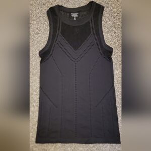 Athleta Mesh Tank Top, BLACK XS